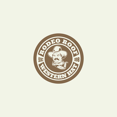 Mascot logo vintage style, Logo of Rodeo Roof branding design graphic design illustration lettering logo mascot monogram retro vector vintage