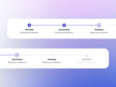 slothUI - World's Laziest Design System - Step Progress UIUX clean ui design system figma design system figma ui kit gradient ui interface design lazy minimal minimal ui modern ui progress progress bar progress bar ui progress indicator progress interface progress ui slothui soft ui ui design ui kit