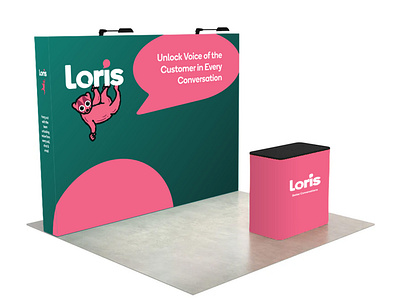 Loris - AI 360 Marketing Software Trade Show Booth Design ai boothdesign branding graphicdesign marketing tradeshow