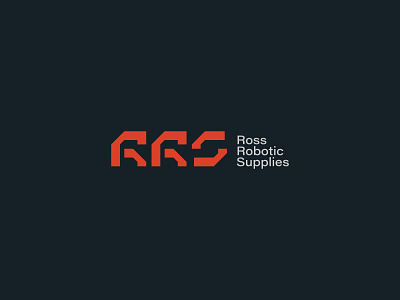 RRS — Logo design branding custom type geometric logo graphic design inspiration logo logo design modern robotic rrs typography logo