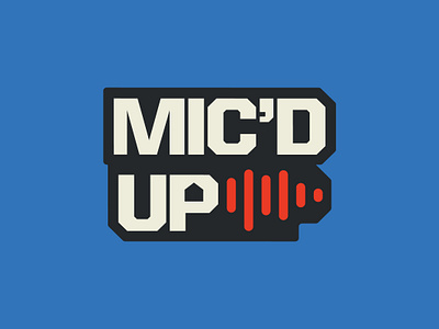 Mic'd Up audio baseball graphic design illustration instagram interview logo mic podcast social tiktok vector