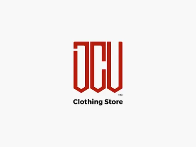 DCV Clothing Store Logo Monogram apparel branding clothing design graphic design logo logotype monogram typography vector