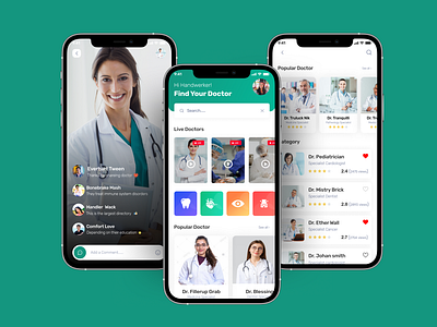 DocConnect - Doctor App UI appdesign appui cleandesign doctorapp doctordashboard doctorui healthapp healthcaredesign healthcareui healthtech medicalapp medicalui mobileui modernui patientmanagement responsivedesign telemedicine uiinspiration uiuxdesign userinterface