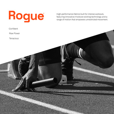 Rogue - Sportswear logo process mens sportswear identity rogue sportswear brand sportswear brand identity sportswear branding