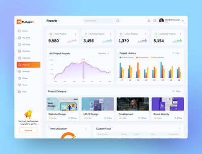 ManageX - Service Management Dashboard analytics dashboard design graph management modern pricing product reports saas saas app saas dashboard sell service ui user interface ux visual webapp website