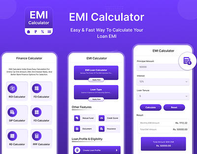 EMI Calculator logo ui