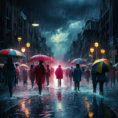 Monsoon Magic | Digital Illustration of Rainy Season art concept art digital art digital illustration fan art illustration