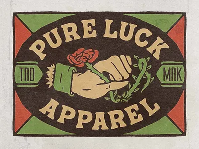 Pure Luck - Illustration for T-shirt angonmangsa apparel badges branding design graphic design graphicdesign hand drawn illustration logo merch merchandise outdoor streetwear t shirt tshirt vintage