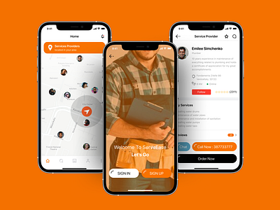 ServeEase - Service Provider App app design app ui appointmentbooking bookingapp homeservices localservices ondemandservices servicebooking servicefinder serviceproviderapp serviceproviders servicerequests taskscheduling ui design uiux