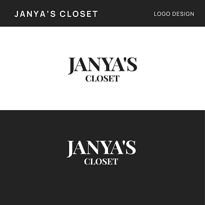 Janya's Closet Logo Design brand branding design graphic graphic design icon identity illustration logo