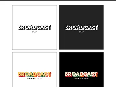 Broadcast Logo Design brand branding design graphic graphic design icon identity illustration logo