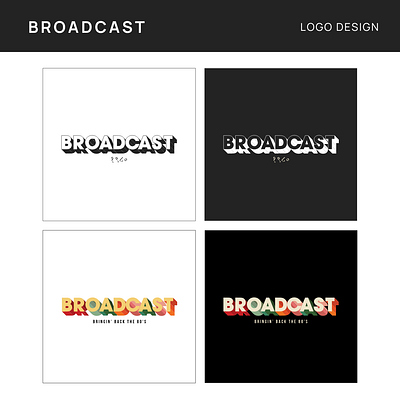 Broadcast Logo Design brand branding design graphic graphic design icon identity illustration logo