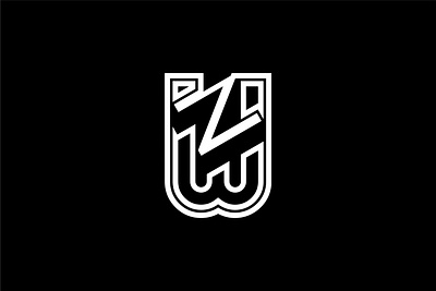 WN or WZ letter logo abstrak logo design logo logo company logo modern wn or wz letter logo