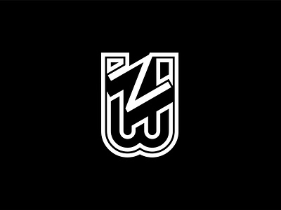 WN or WZ letter logo abstrak logo design logo logo company logo modern wn or wz letter logo