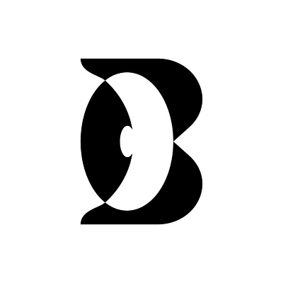 Letter B Eye or 3 Eye Logo cornea design eye graphic design letter logo monogram spotlight vision visual