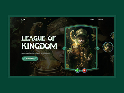 League OF kingdom design gam game website gameui ui uidesign uidesigner uiux uiuxdesign website ui webui