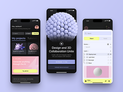 AI Mobile App Design 3d app app design branding design figma graphic design logo typography ui uiux ux vector