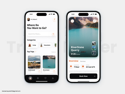 Holiday App Design app design dashboard homepage inspiration ios iphone modern travel ui
