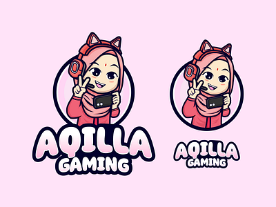 Mascot Aqilla Gaming brand branding esport esport logo game gaming gaming logo graphic design illustration logo logo esport mascot mascot design mascot logo stream twich