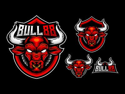 Design Mascot Bull 88 brand branding design mascot esport esport logo game game logo gaming gaming logo graphic design logo logo esport logo gaming logo mascot logo sport mascot mascot logo sport sport logo vector