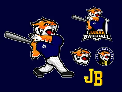 Design Mascot Team Baseball JB baseball baseball logo branding design mascot esport esport logo game gaming graphic design logo logo esport logo mascot logo sport mascot logo sport sport logo team baseball tiger