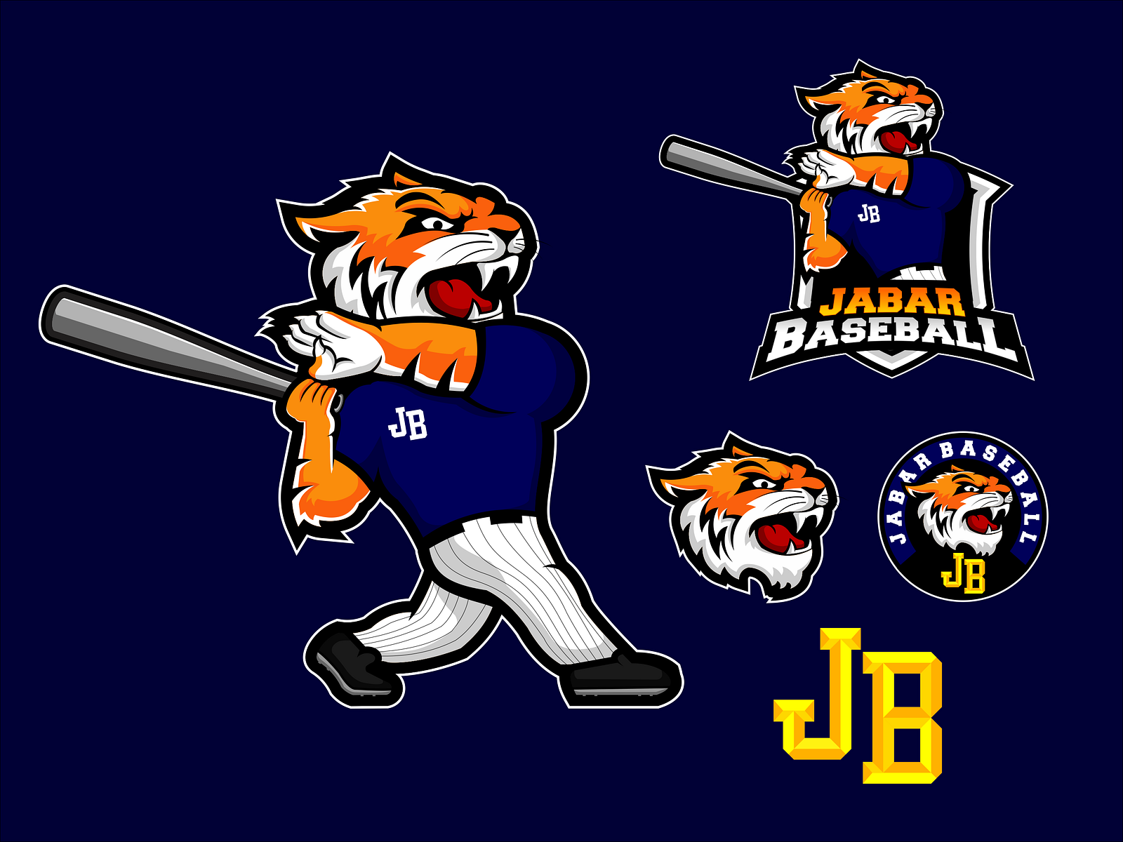 Design Mascot Team Baseball JB by Vicky_Design on Dribbble