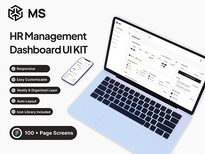 HR Management Dashboard UI Kit analytics cms crm dashboard free kit hr management hr management dashboard ui kit
