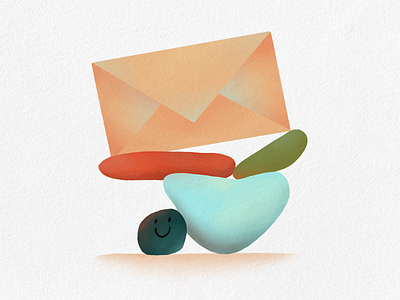A letter for you! brief character characterdesign correspondence envelope illustration illustrator letter newsletter stone subscribe subscription