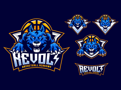 Design Mascot Team Basket Revolt basketball basketball logo brand branding esport esport logo game gaming illustration logo logo esport logo sport mascot mascot design mascot logo sport sport logo team basketball twich wofl