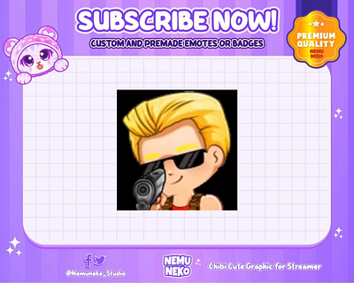 🔫Custom Chibi Emotes by Nemuneko Studio🔫 animation branding chibi art chibi emotes custom design cute emotes design digital artwork graphic design illustration kick emotes logo motion graphics open commission original character streamer twitch emotes twitter emotes youtube emotes