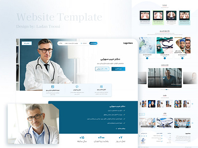 Doctor Sample1 beauty doctor landing medical medicalwebsite ui web webdesign website