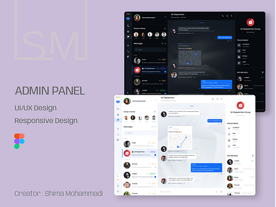 Admin Panel Design admin panel dark mode dashboard panel ui uiux ux