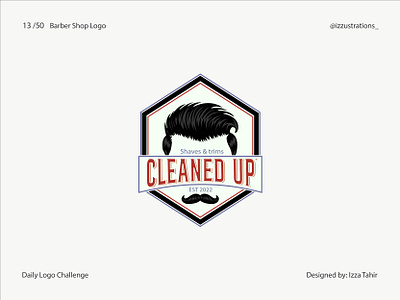 Barber Shop Logo dailylogochallenge graphic design logo logodesign