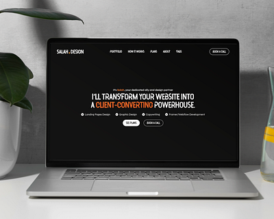 Salah.Design | Design Agency agency black white branding graphic design high converting landing page subscription ui ux web design