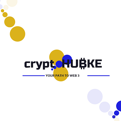 CryptoHubKe banner blockchain branding design graphic design logo pattern poster social media poster web3