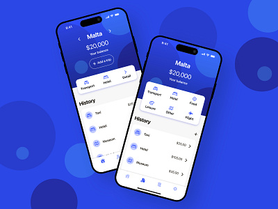 Trip Mobile App branding design minimal ui ux