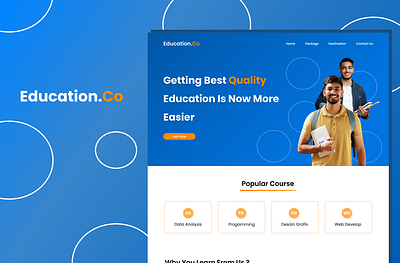 Education Website UI Design ui ui design ui ux web design