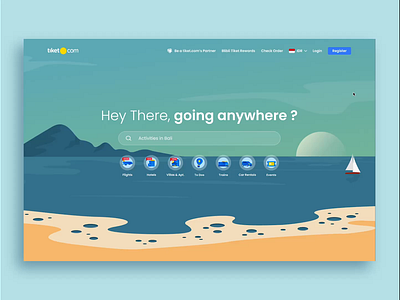 tiket.com design website travel travel app ui ui design uiux uiux design ux ux design web design