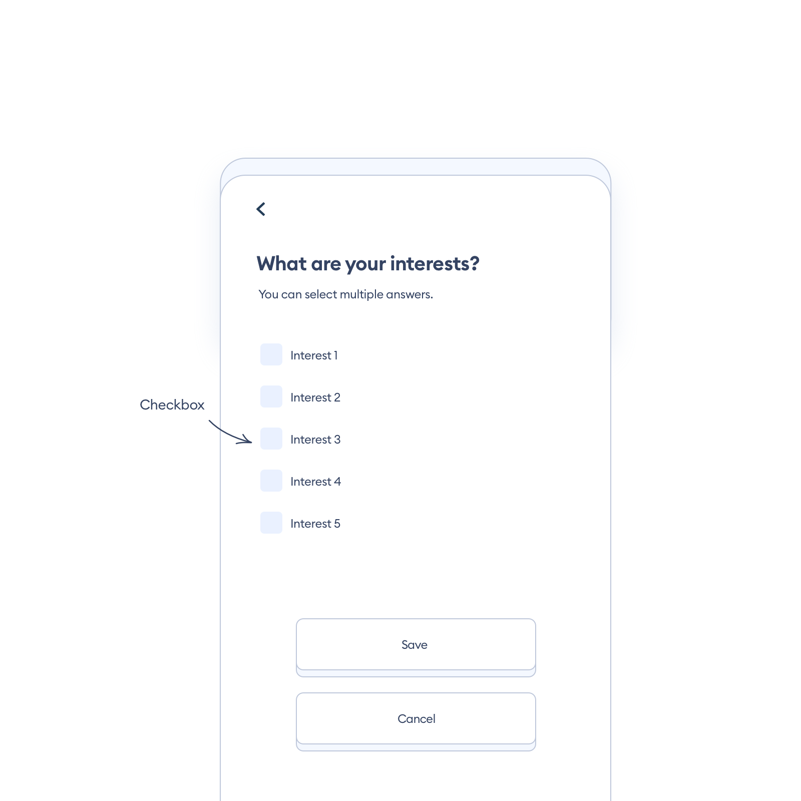screen with checkboxes ui by Kiko Pastor on Dribbble