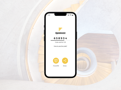 Temporary code screen | Daily UI Challenge #40 app bank app code confirmation mobile design ui ui design