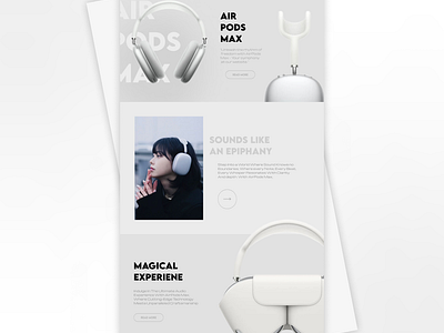 Immerse in Sound: A Website Experience for AirPods 3d branding design graphic design logo motion graphics ui web website