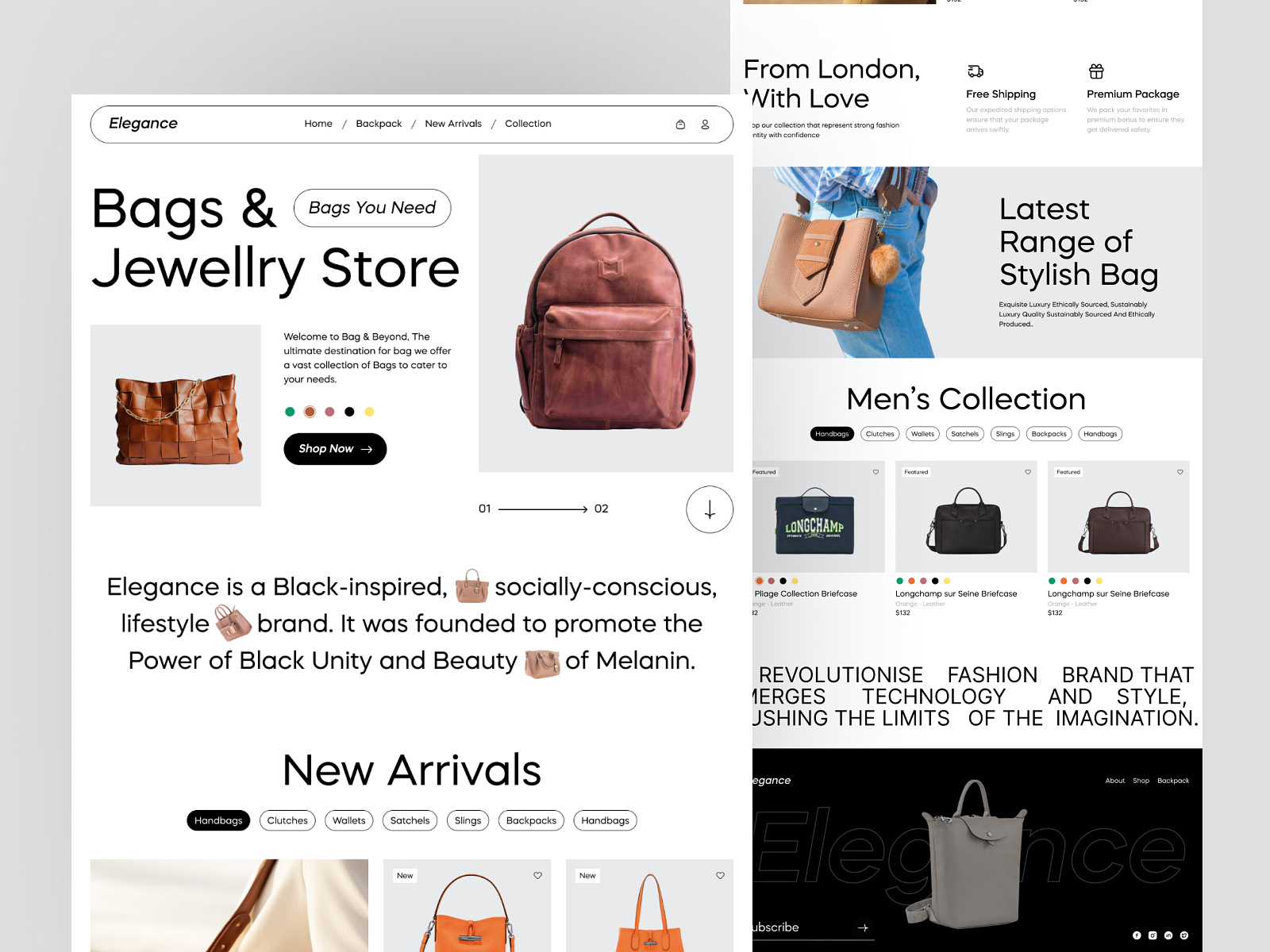 Bag Store E-commerce Website Design by Tajul Islam on Dribbble