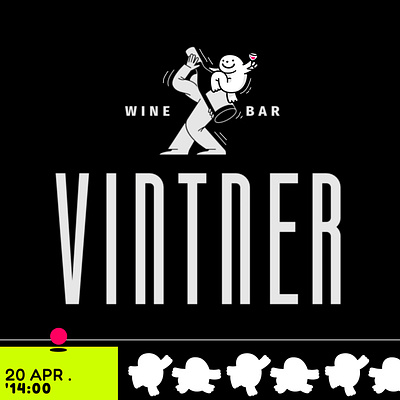 Vintner X TasteBuddy event poster mascot poster
