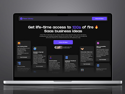 Saas Library - Landing page redesign landing page product design product designer saas startup ui ui design ui ux ui ux design ui ux designer uiux uiux design ux ux design web design