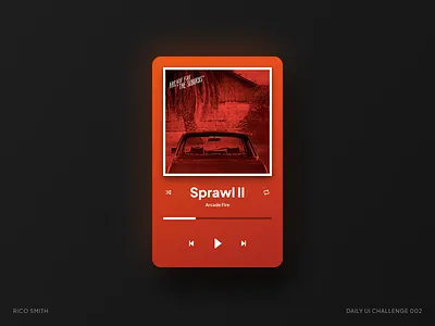 Daily Challenge 002 - Music Player app design daily challenge daily ui daily ui challenge design music music player typography ui ui design ux ux design uxui