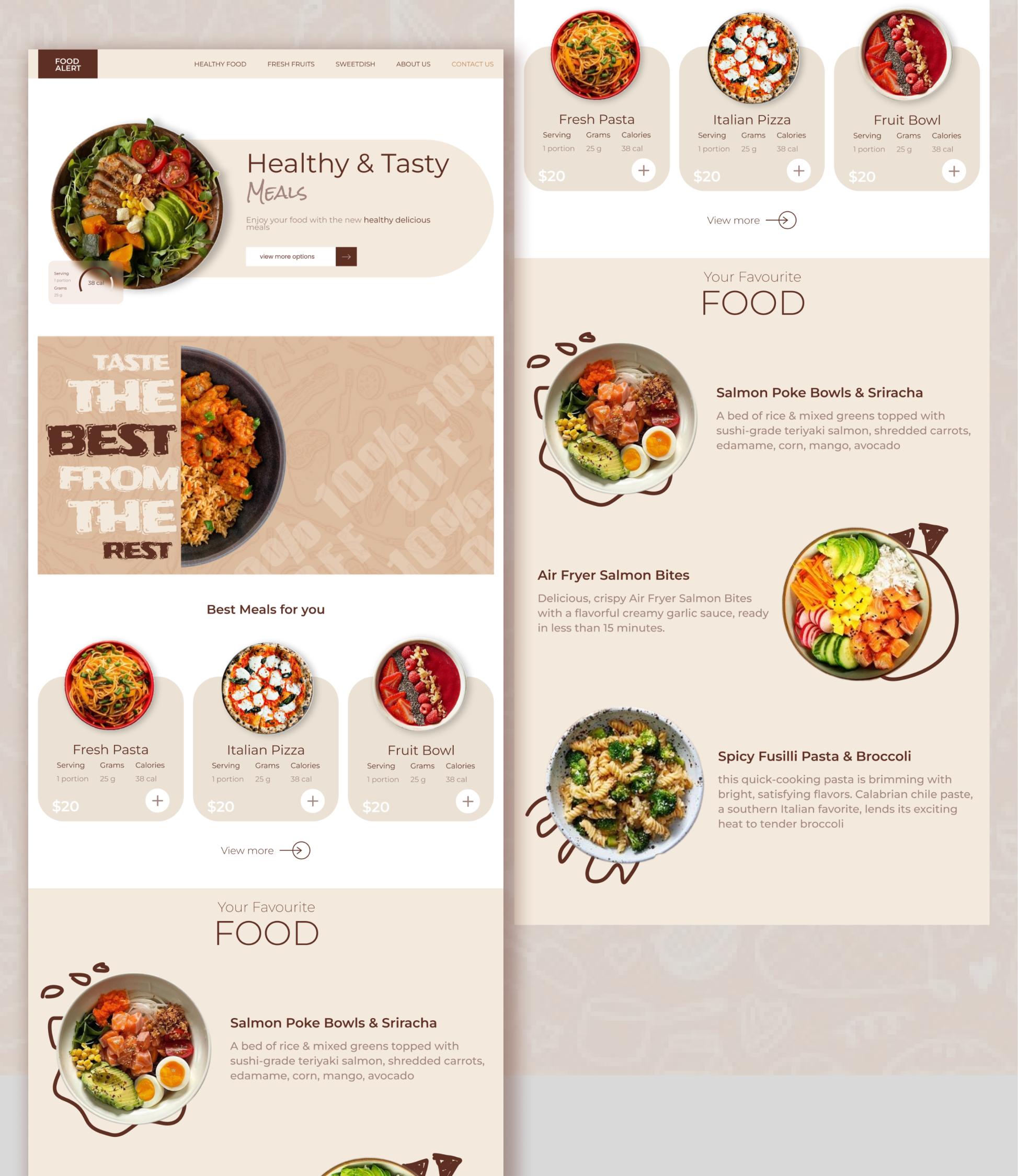 Healthy Food Website app app design application branding design desktop website ecommerce ecommerce website figma food graphic design illustrator landing page logo mobileapp ui uiux user interface website website design