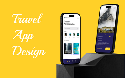 Travelling App Ui Design experience graphic design interaction mob app presentation travelling ui ux