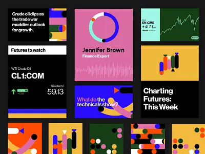 Campaign Analysing the futures market. brand branding ui ux website
