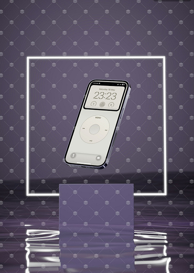 iPod Click Wheel Wallpaper aestheticsonpoint apple artistic process design digitalart graphic design illustration iphone ipod pourianaseri ui wallpaper