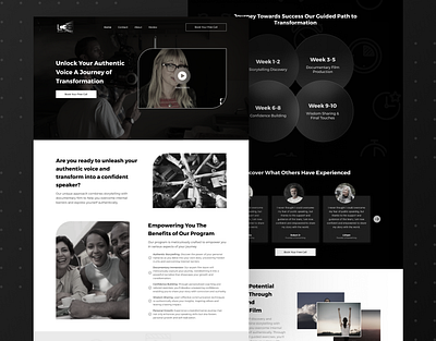 Transformative Storytelling Course Sales Page Design landing page sales page sales page designer ui ui design ui designer uiux uiux design user experience user interface ux ux design ux designer web design website website designer